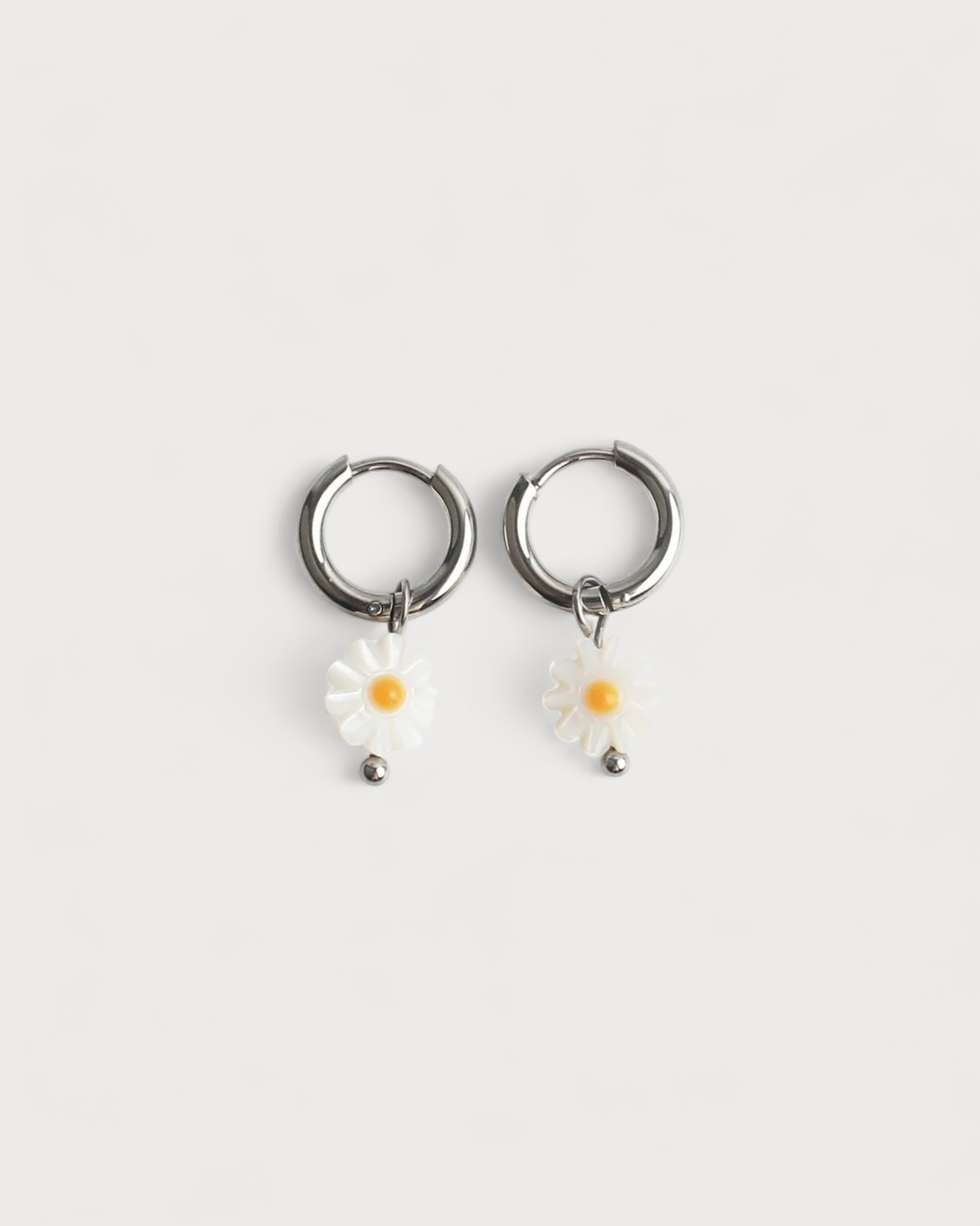 Daisy Flower - Pendientes - Acero inoxidable