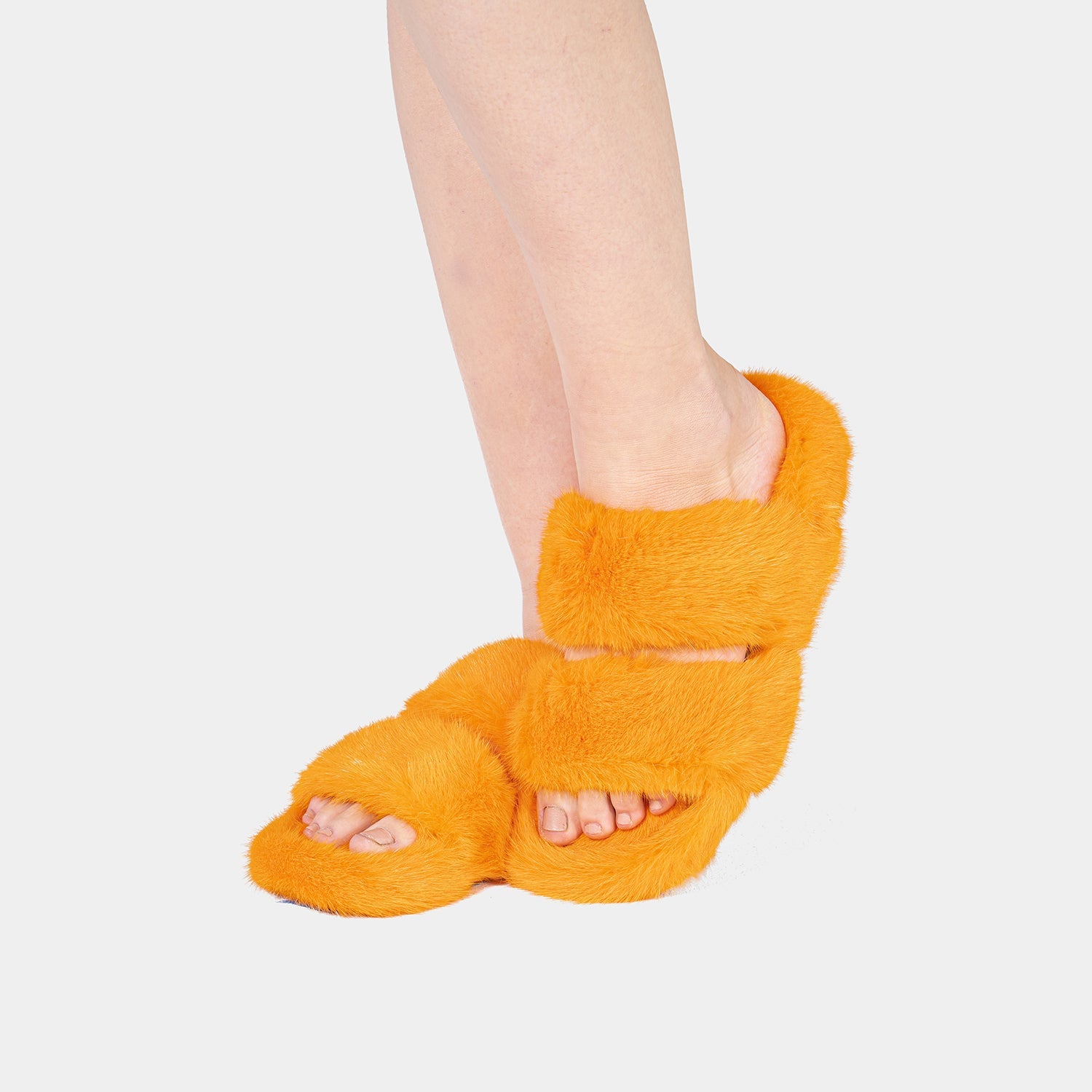 Cortina - Doble Ranura en Visone (naranja)
