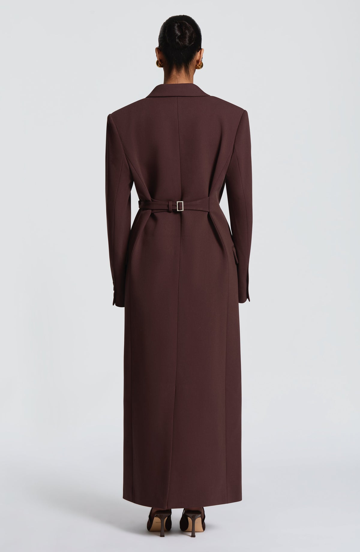Michelle Coat - Plum Brown