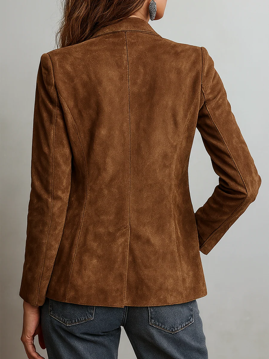 Blazer de Mujer Vintage Marrón