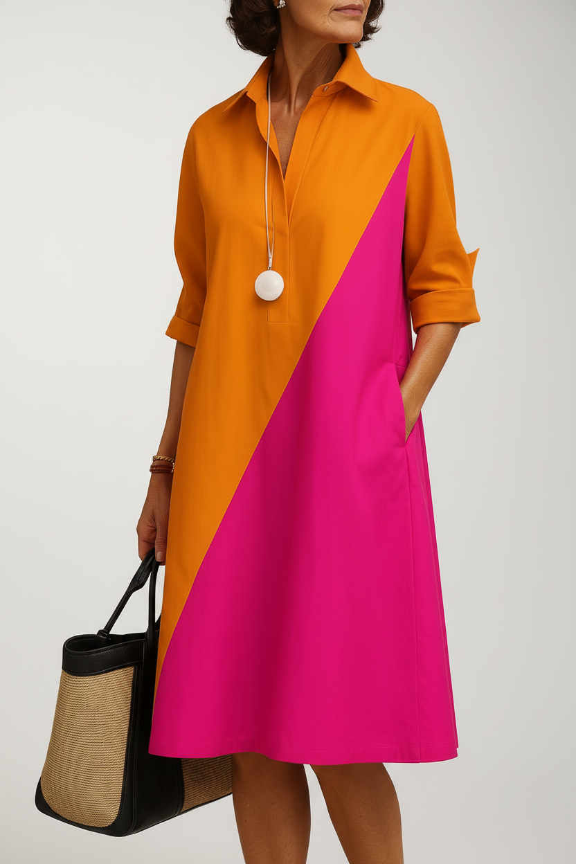 Kayla | Vestido midi cuidado y elegante