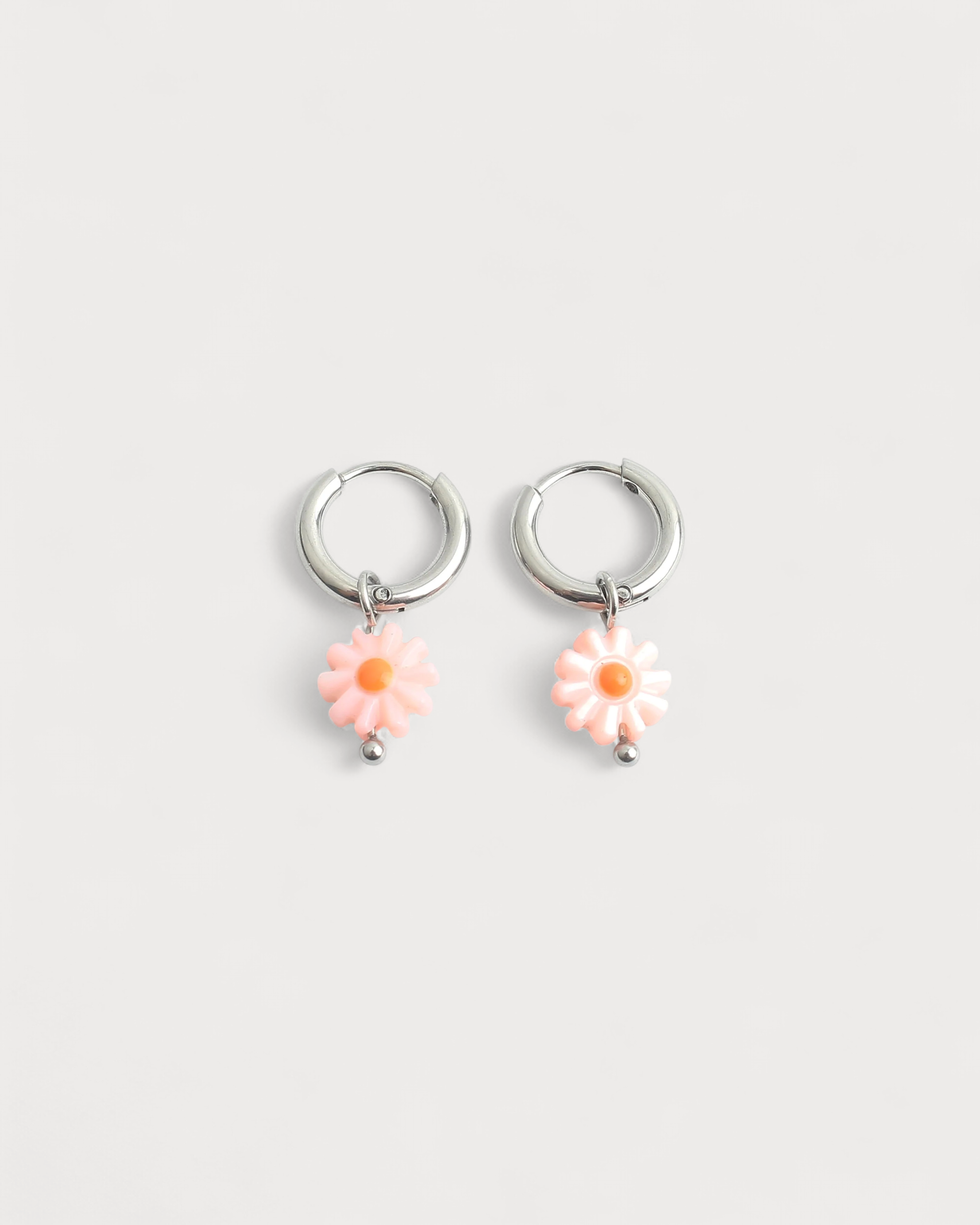 Daisy Flower - Pendientes - Acero inoxidable