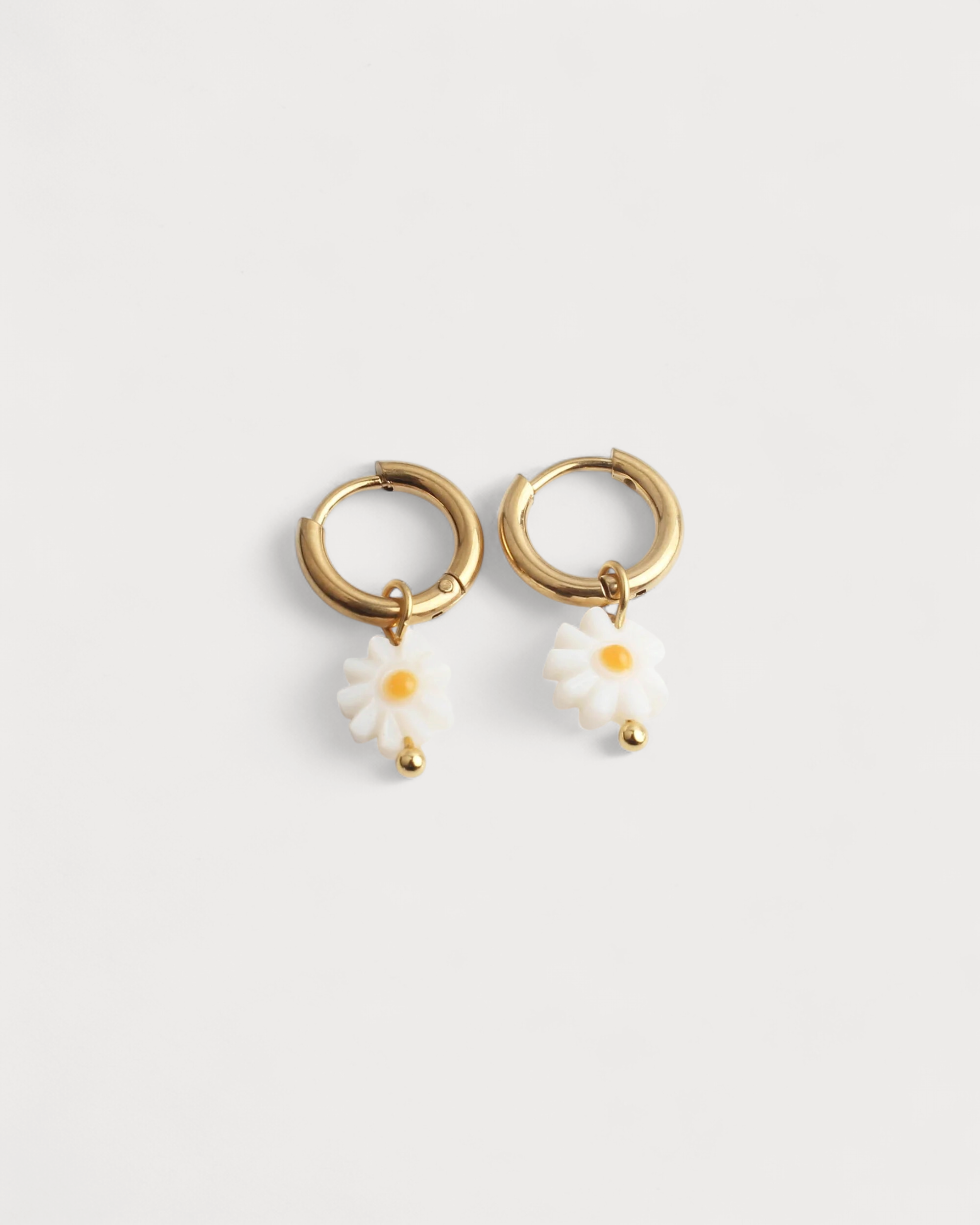 Daisy Flower - Pendientes - Acero inoxidable