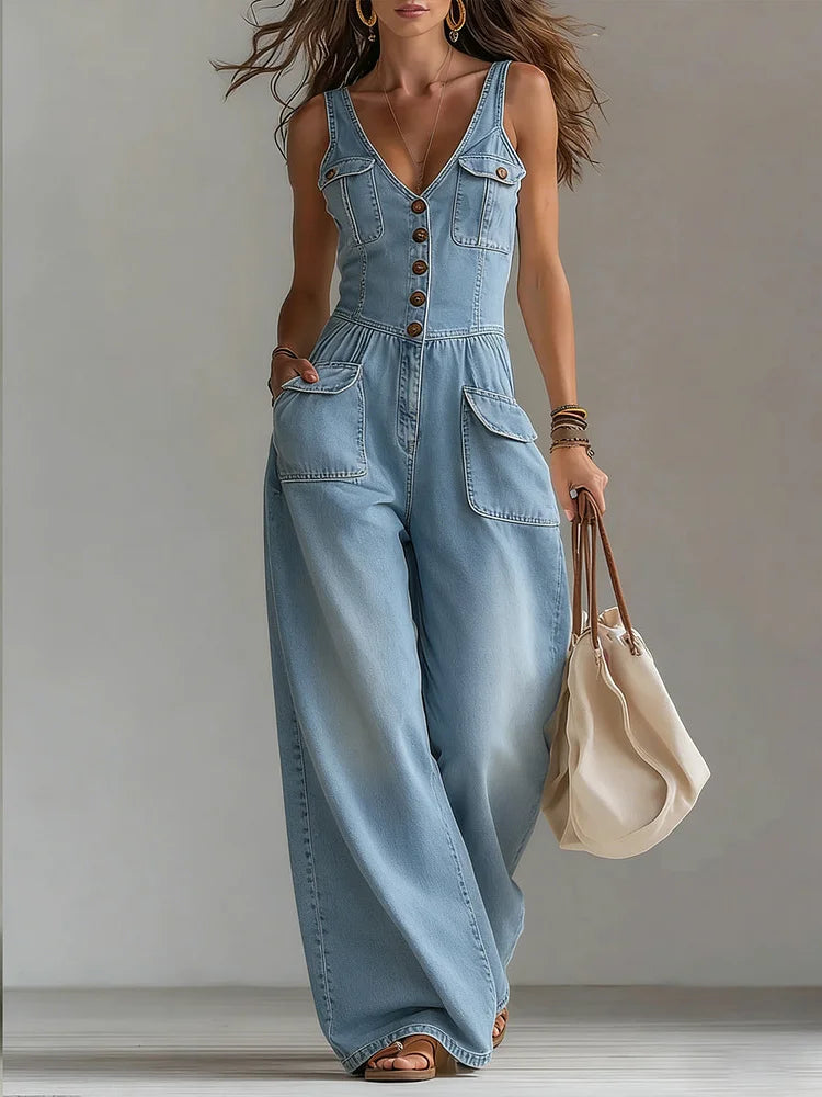 Sofía | Mono Denim Relajado