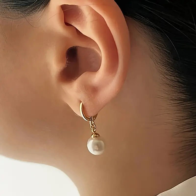 Set de Collar Elegante y Gracioso con Perlas