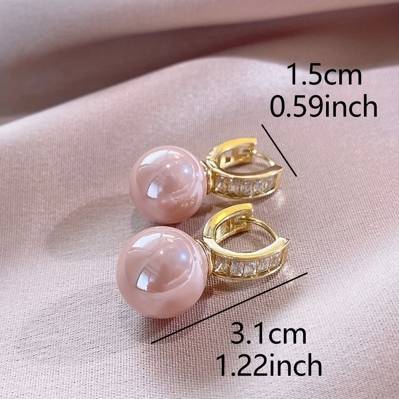 Pendientes de Perla Rosa