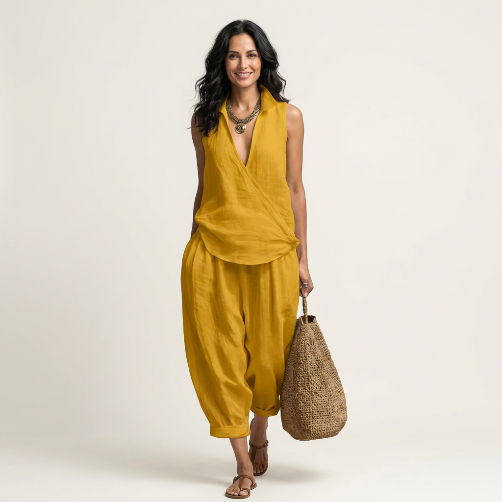 Twiila | Conjunto de top cruzado