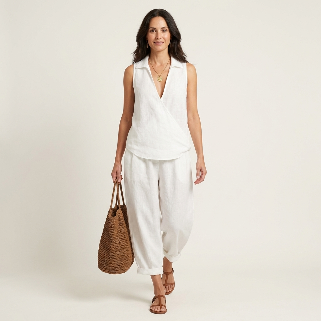 Twiila | Conjunto de top cruzado
