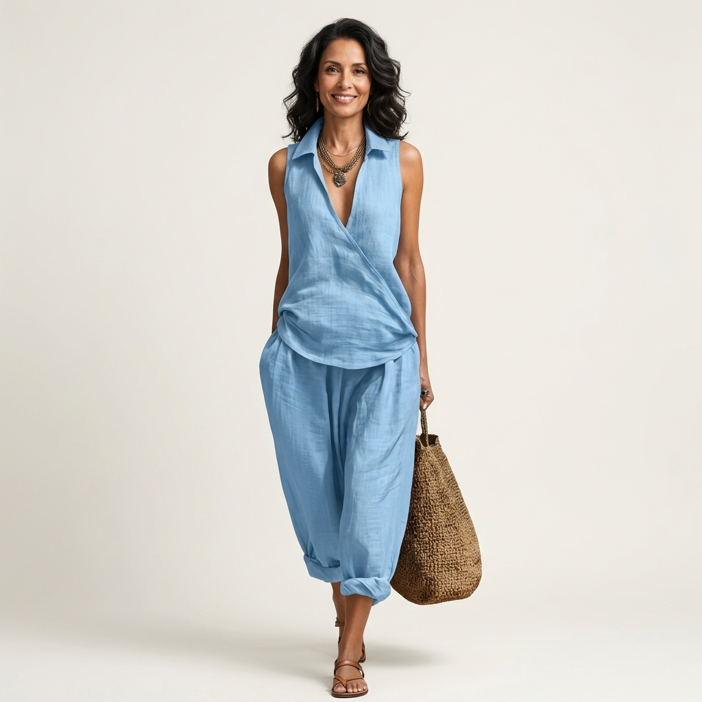 Twiila | Conjunto de top cruzado