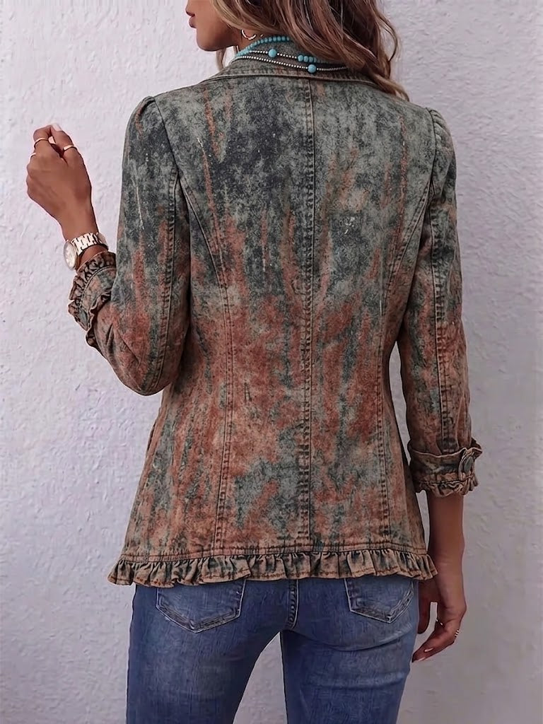 Flaminia | Chaqueta Vintage Estampado Degradado Texturizado