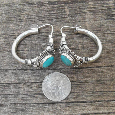 Elettra™ - Pendientes Vintage con Turquesa