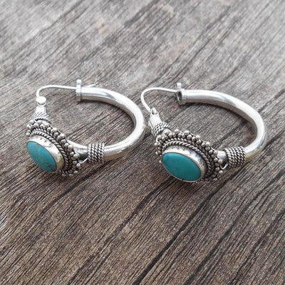 Elettra™ - Pendientes Vintage con Turquesa