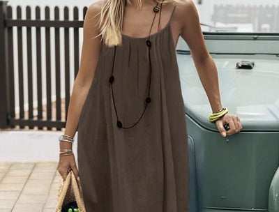 Perle | Mini Robe en Soie Glacée Unie, Froncée, Dos Nu
