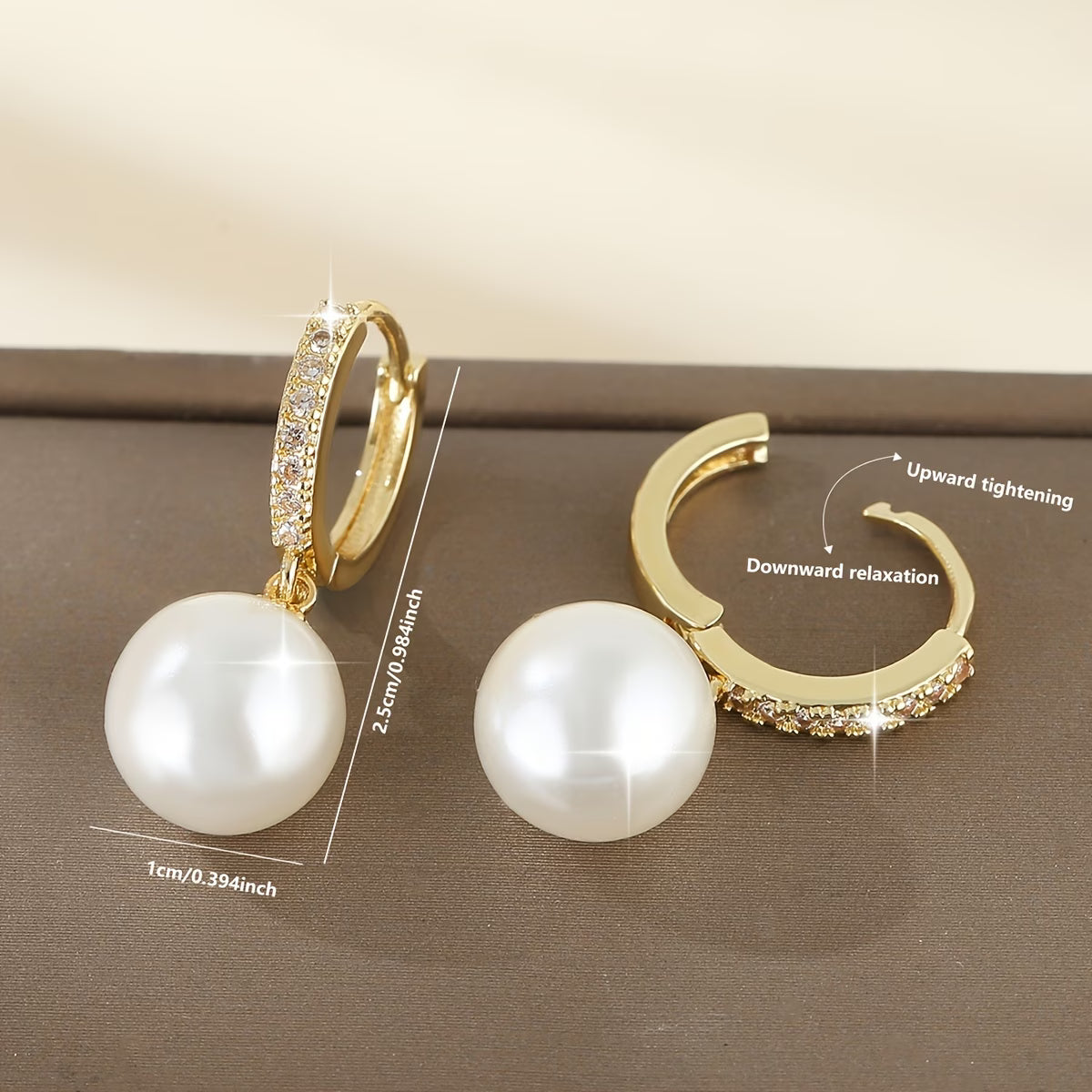 Los Pendientes a Gota de Perla Moderna