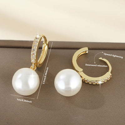 Los Pendientes a Gota de Perla Moderna