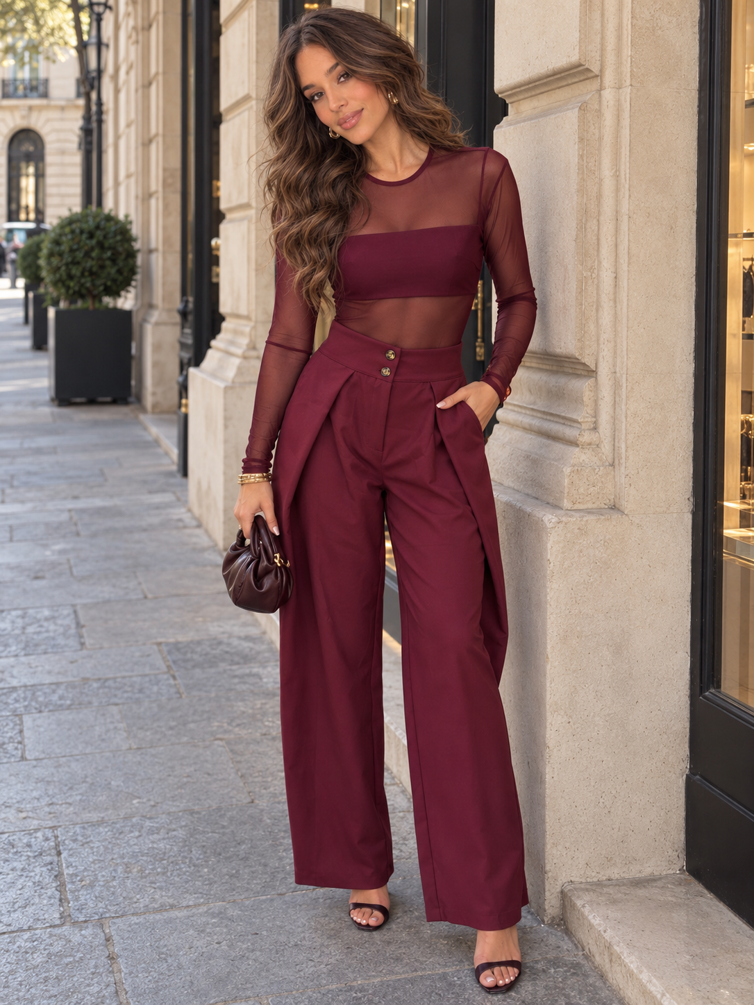 Maiorca - Conjunto body y pantalón