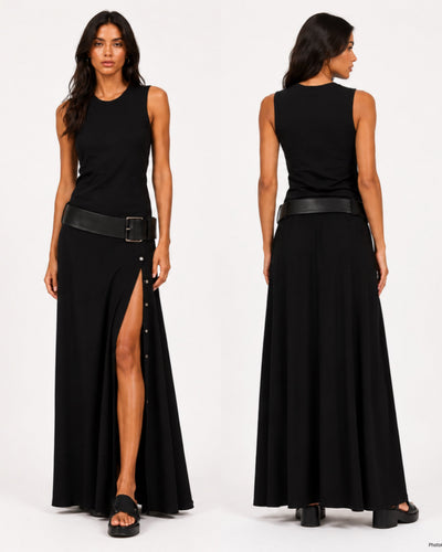 Vestido Maxi con Cinturón