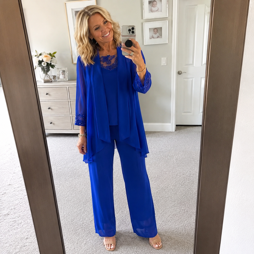 Éléonore | Conjunto Chaqueta Fluida y Pantalón Ancho