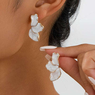 Pendientes de Pétalo de Flor de Perla