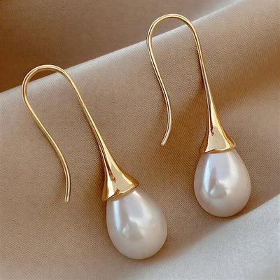 Pendientes de Belleza Clásica con Perlas