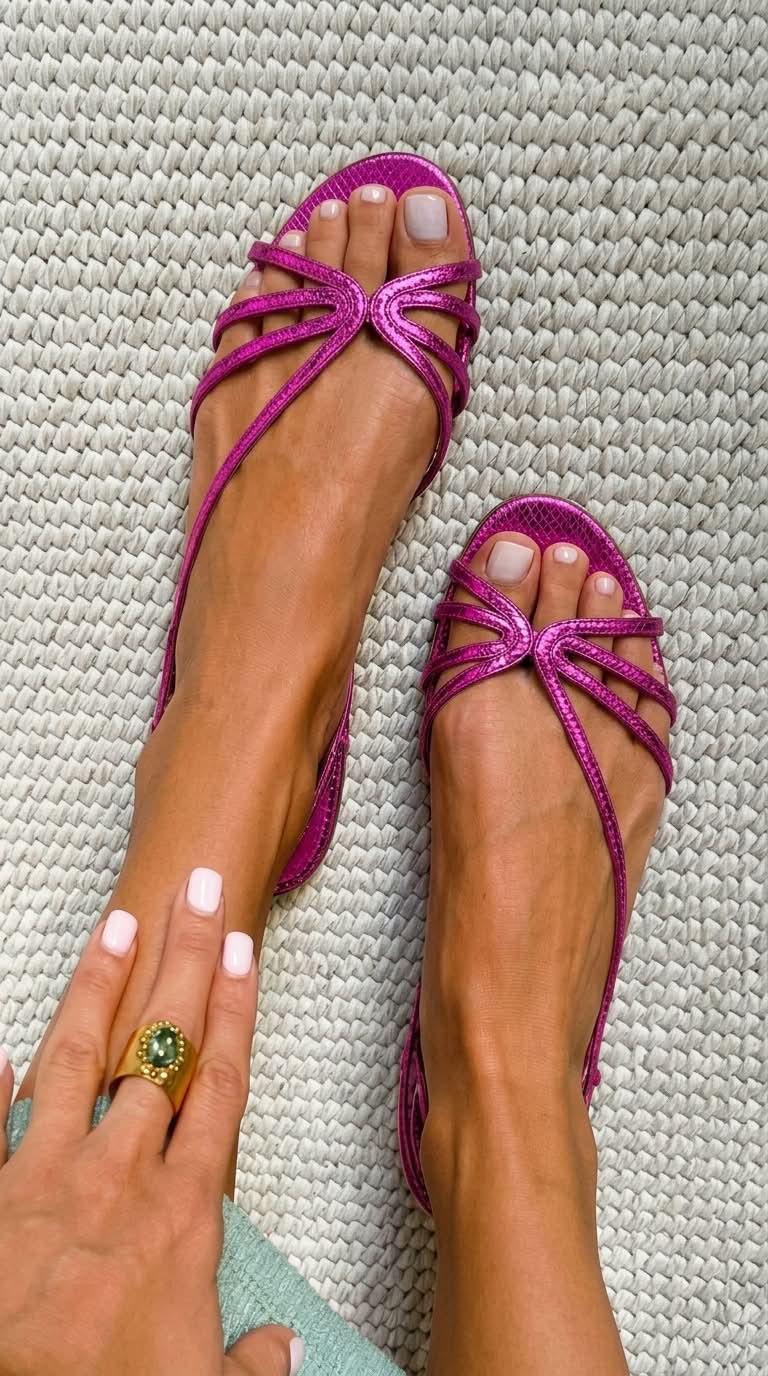 Ginevra | Sandalias doradas elegantes