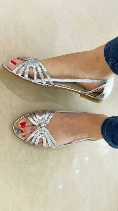 Eleonora | Sandalias Doradas Luz de Verano