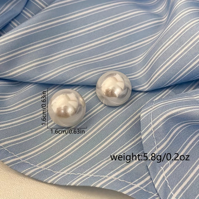 Los Pendientes a Perno con Perla Statement
