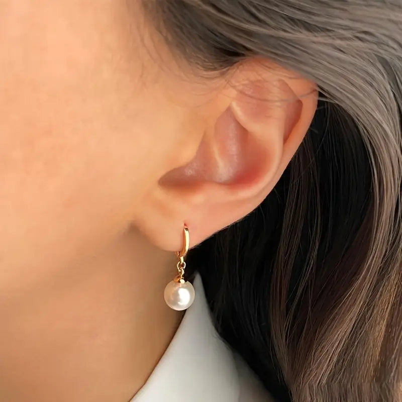 Set de Collar Elegante y Gracioso con Perlas