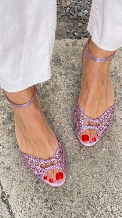 Isadora | Sandalias Trenzadas Doradas