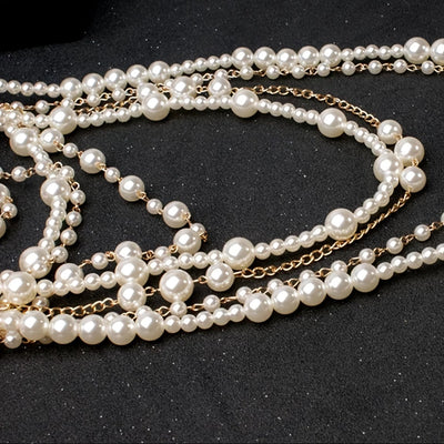 Set de Declaración de Perlas Multi-Layer Boho