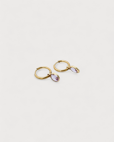 Oval Dana - Pendientes - Acero inoxidable