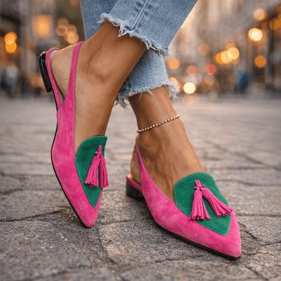 Elena | Sandalias con tiras y flecos