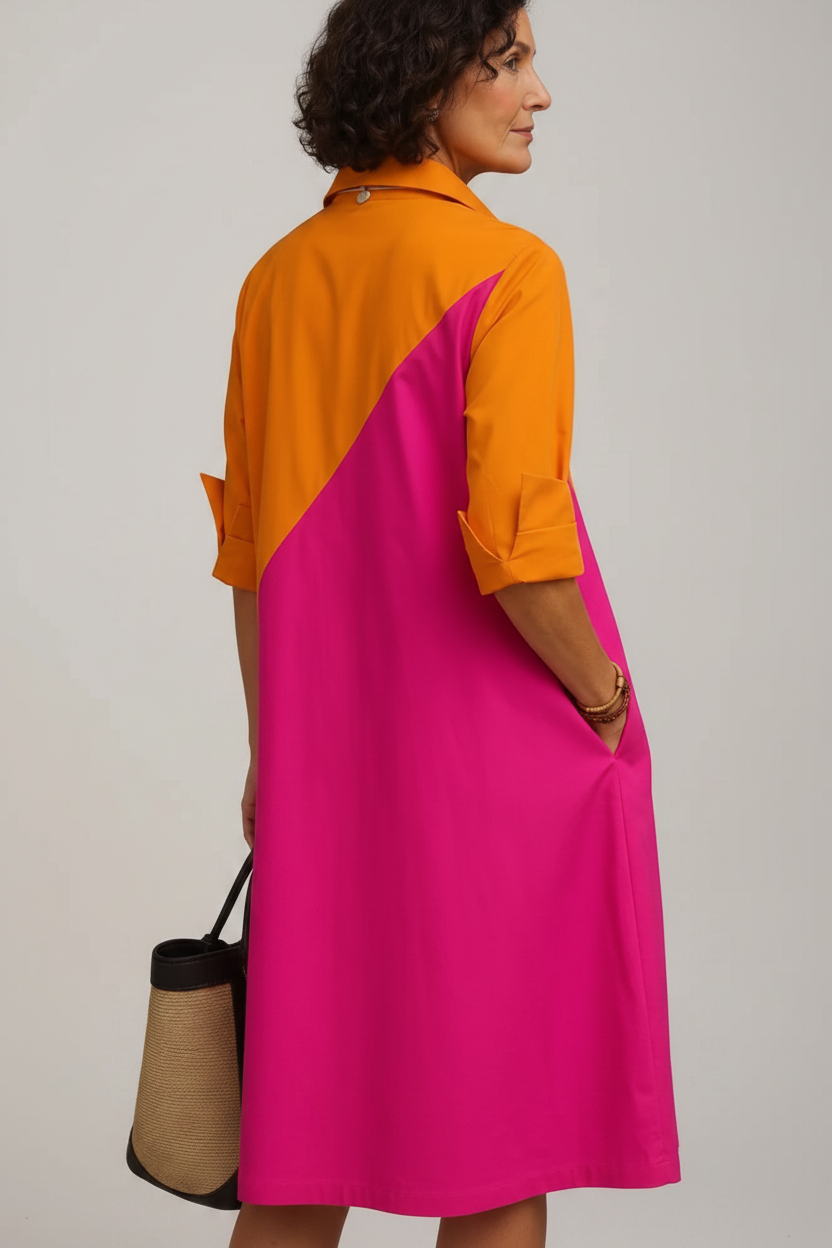 Kayla | Vestido midi cuidado y elegante