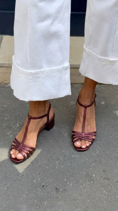 Allegra | Sandalias Doradas Elegancia