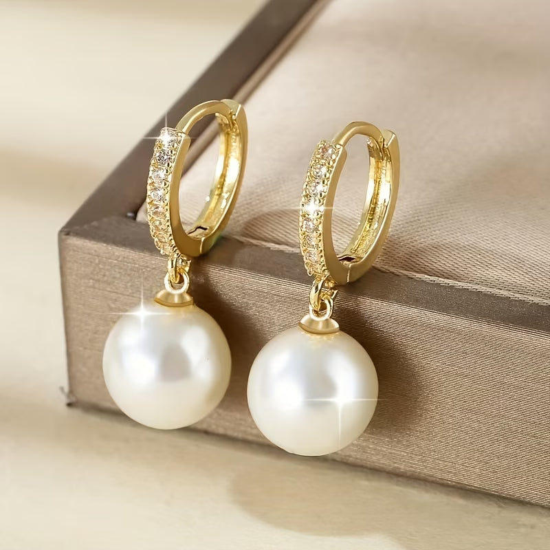 Los Pendientes a Gota de Perla Moderna