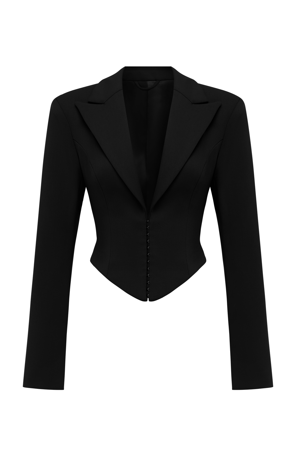 Agatha Cropped Blazer - Black