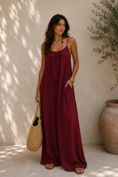 Laia | Vestido suelto de tirantes