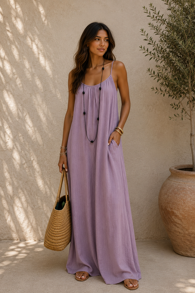 Laia | Vestido suelto de tirantes