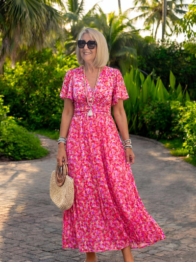 Elis – Vestido largo y vaporoso con estampado floral