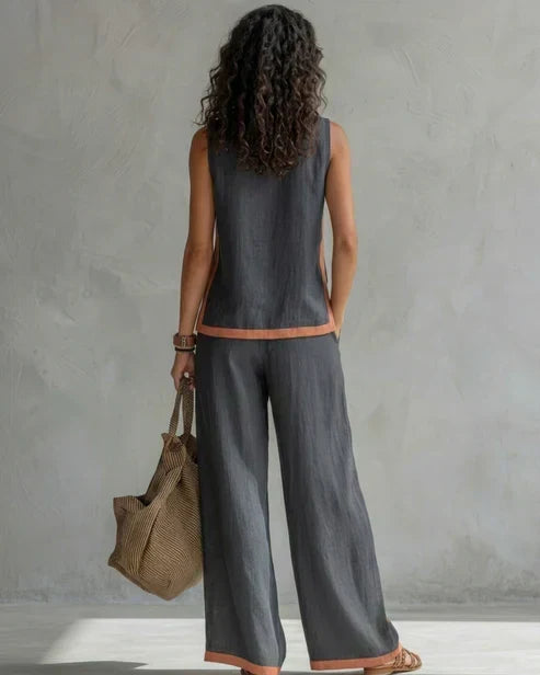 NEREA | Conjunto con ribete en contraste