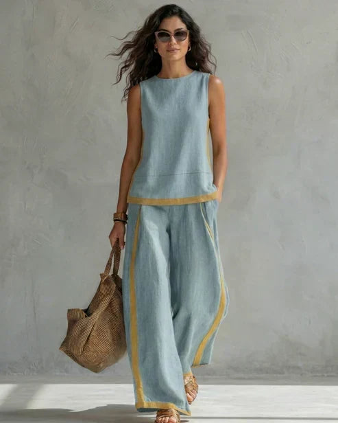 NEREA | Conjunto con ribete en contraste