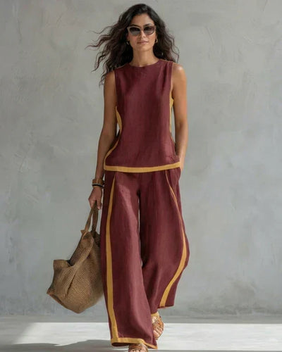 NEREA | Conjunto con ribete en contraste