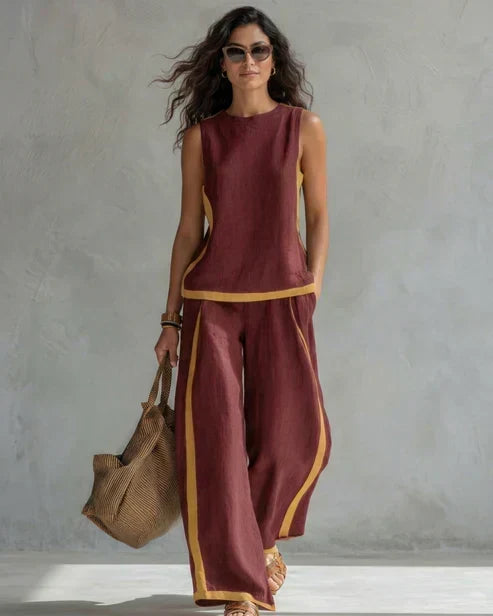 NEREA | Conjunto con ribete en contraste