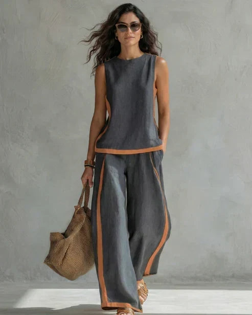 NEREA | Conjunto con ribete en contraste