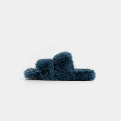 Cortina - Doble cortadora en Visone (Ocean Blue)