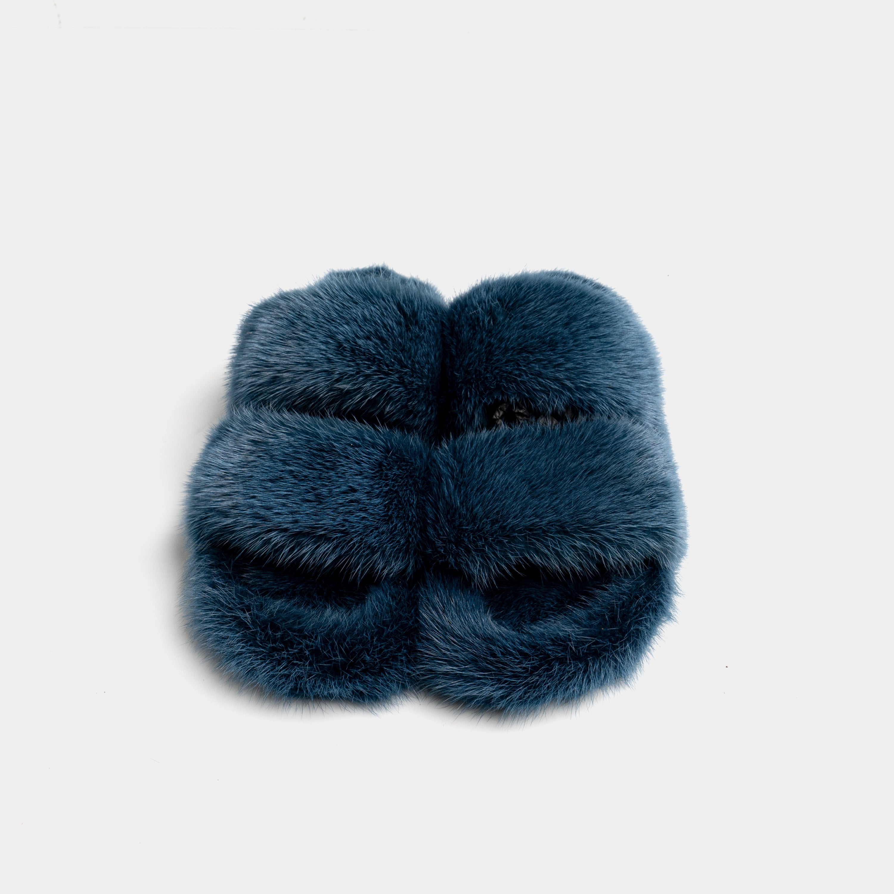 Cortina - Doble cortadora en Visone (Ocean Blue)