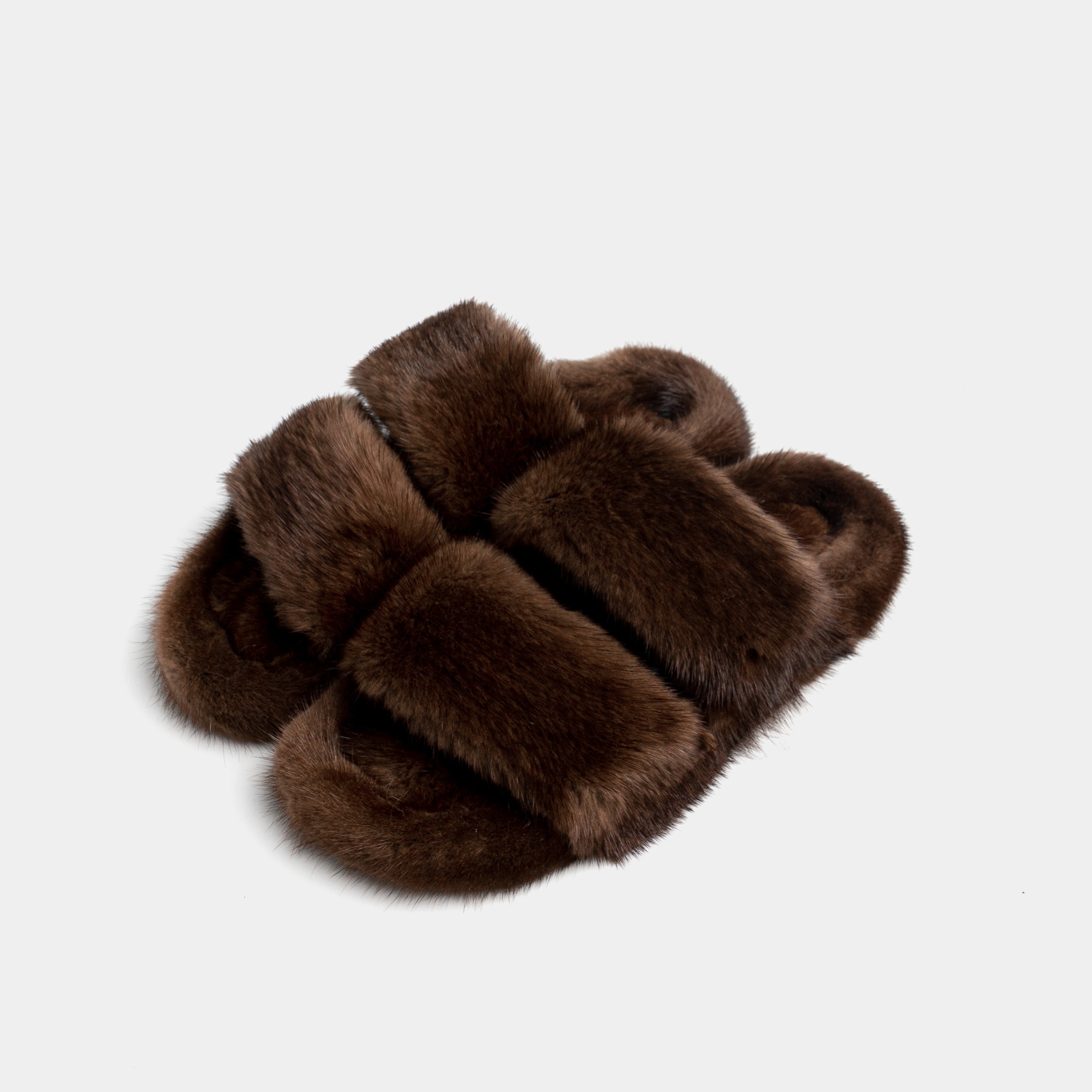 Cortina - Banda doble en Visone (Brown)
