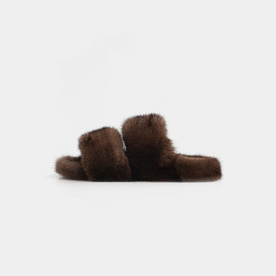 Cortina - Banda doble en Visone (Brown)
