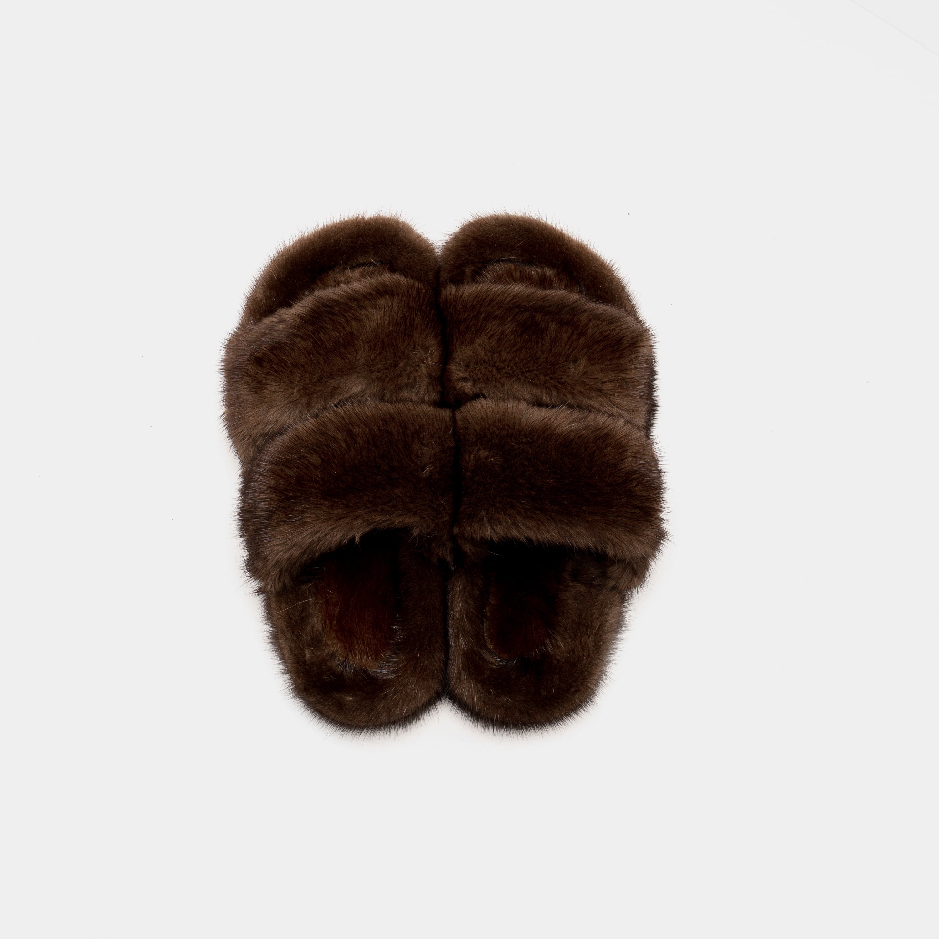 Cortina - Banda doble en Visone (Brown)