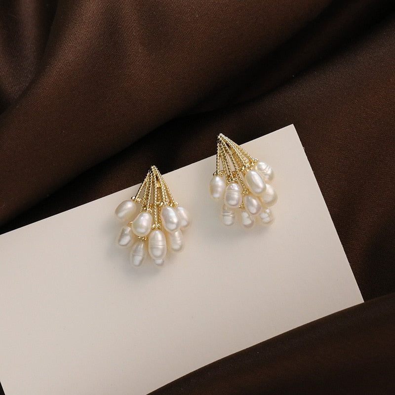 Pendientes Perla Lluvia
